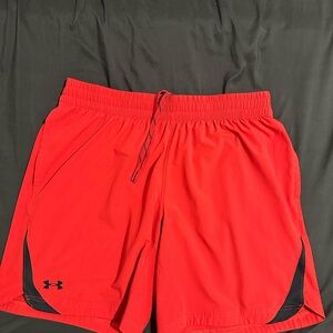Under Armour Red Athletic Shorts